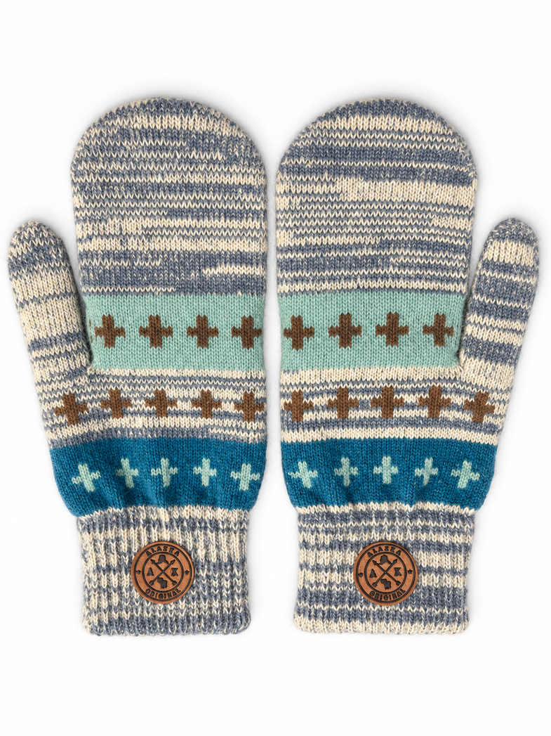 Alaska Teal Mittens