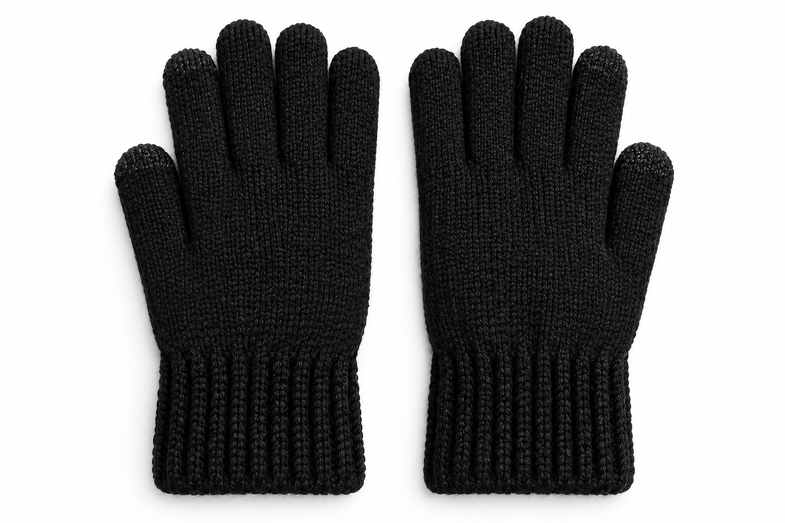 Alaska Black Gloves w/Moose