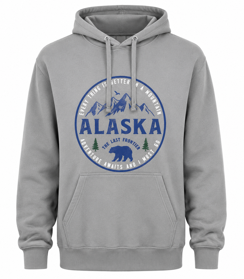 Alaska Adventure Awaits Adult Hoodies