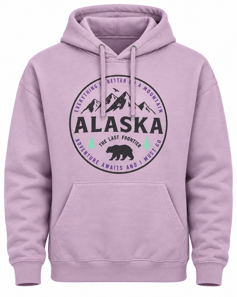 Alaska Adventure Awaits Adult Hoodies