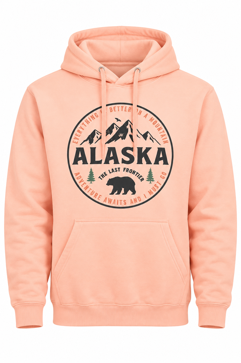 Alaska Adventure Awaits Adult Hoodies