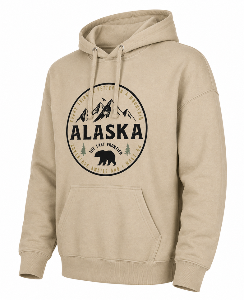 Alaska Adventure Awaits Adult Hoodies
