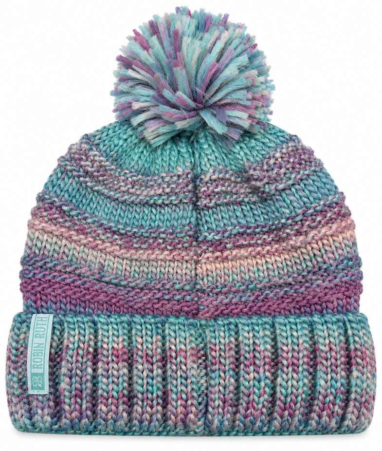 Alaska Blue Pom Beanie