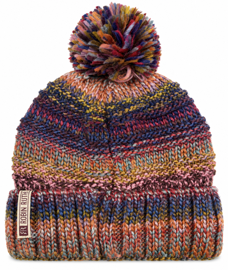 Alaska Orange Pom Beanie
