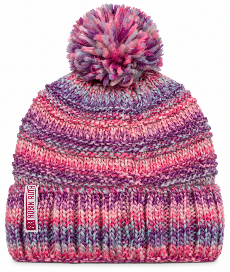 Alaska Pink Pom Beanie