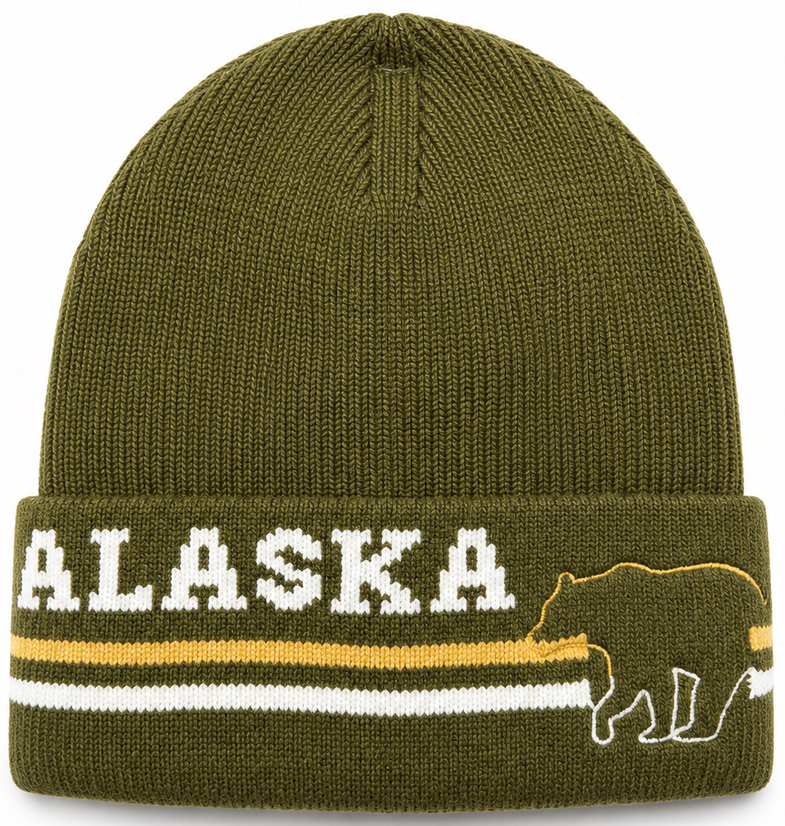 Alaska Bear Stripe Beanie