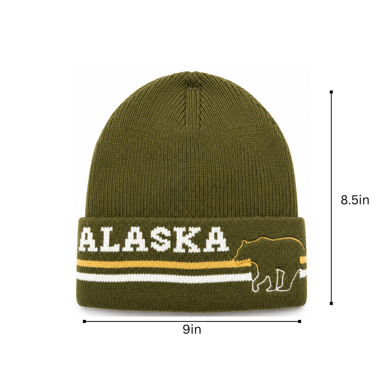 Alaska Bear Stripe Beanie