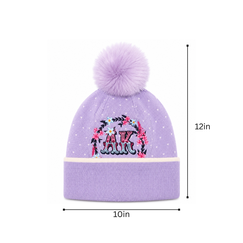Alaska Purple Bom Beanie