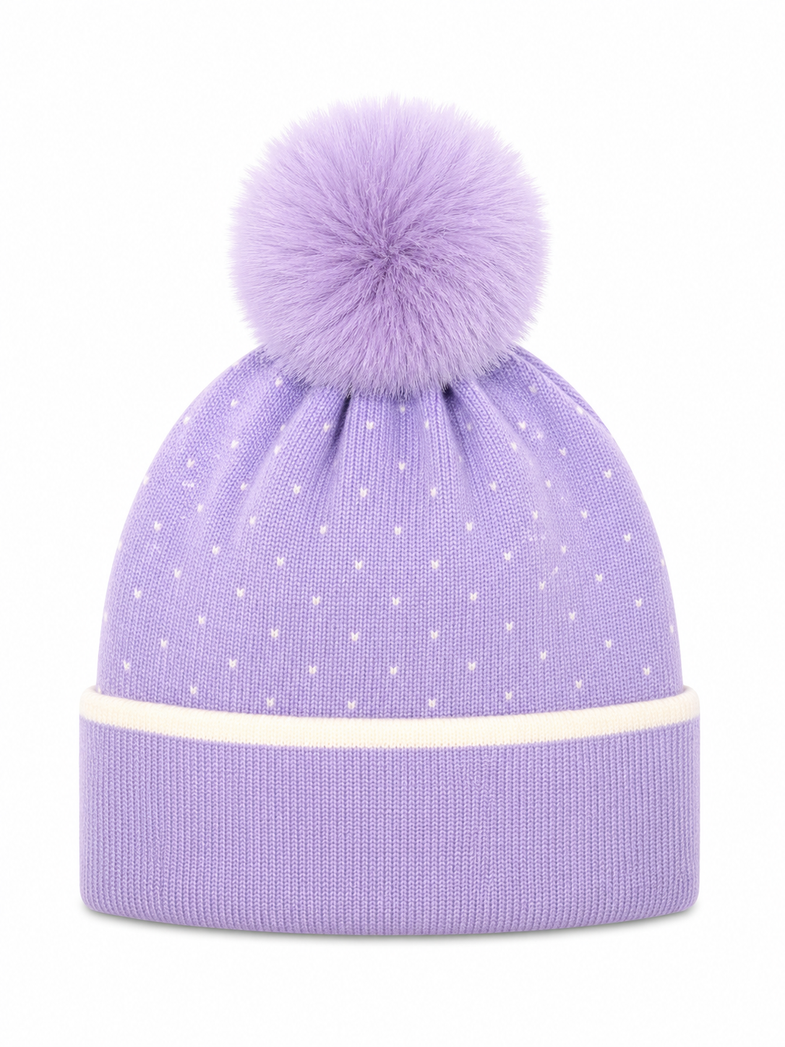 Alaska Purple Bom Beanie