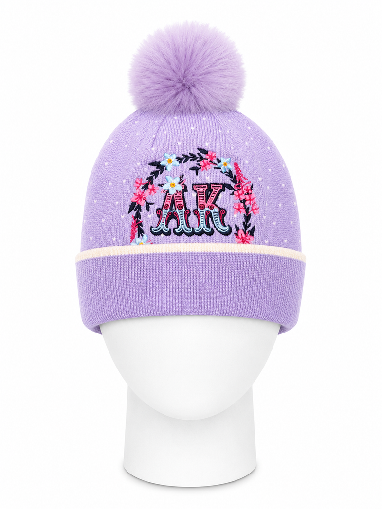 Alaska Purple Bom Beanie