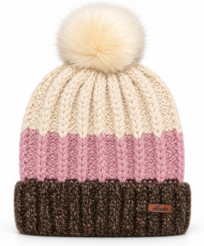 Alaska Neapolitan Pom Beanie