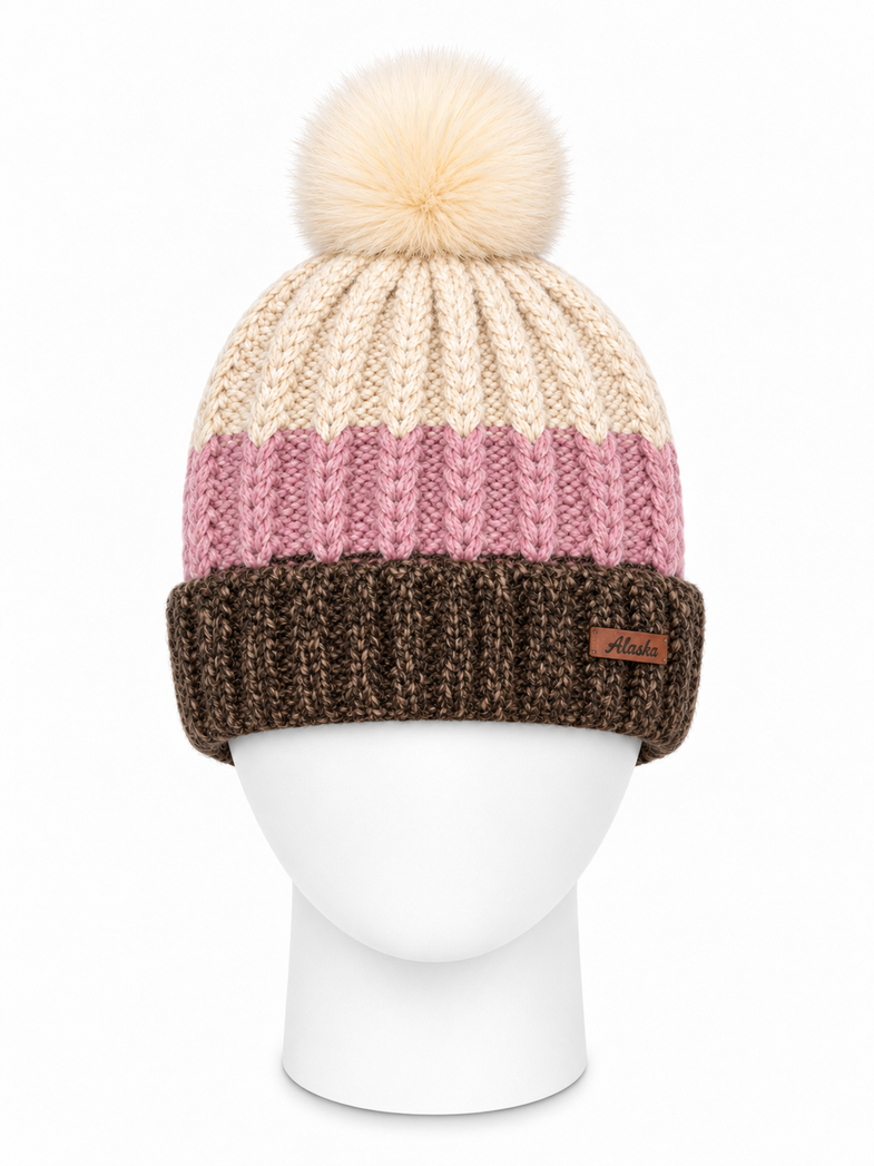 Alaska Neapolitan Pom Beanie