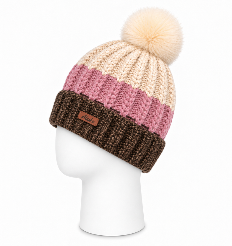 Alaska Neapolitan Pom Beanie