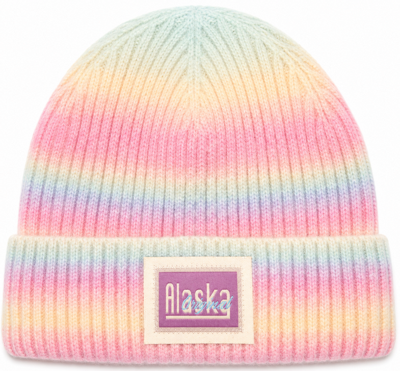 Alaska Pastel Striped Beanie