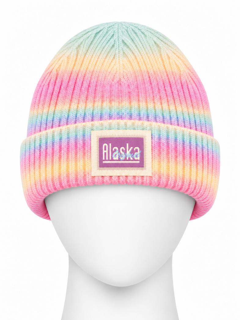 Alaska Pastel Striped Beanie