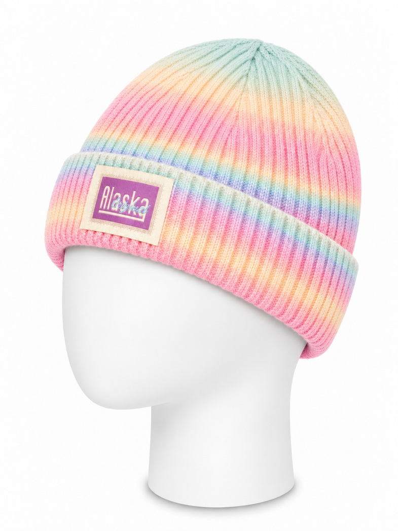 Alaska Pastel Striped Beanie