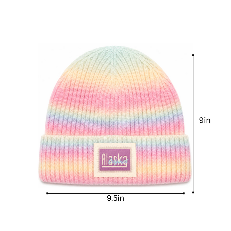 Alaska Pastel Striped Beanie