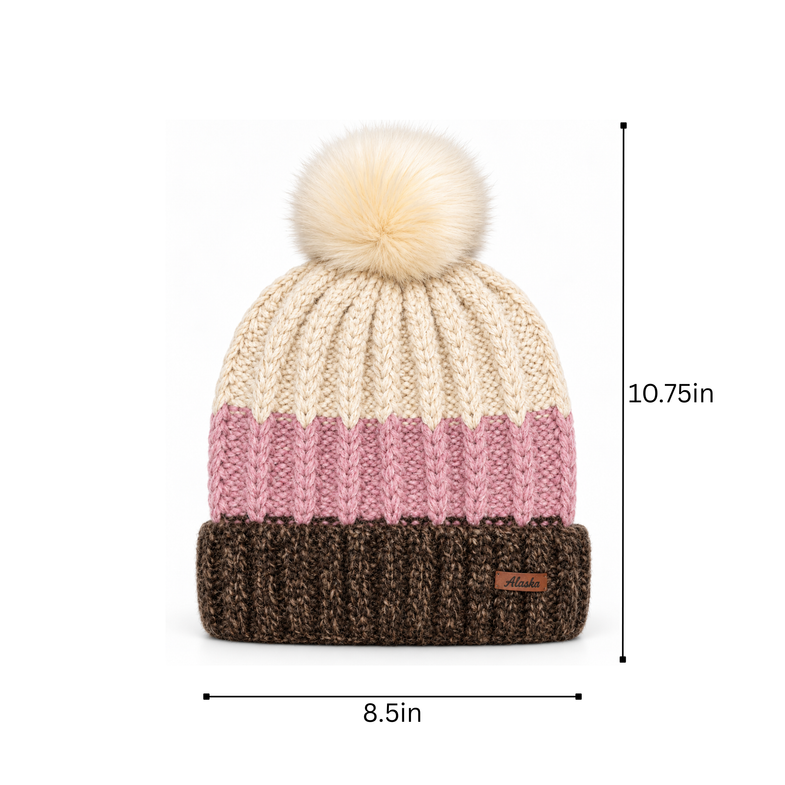 Alaska Neapolitan Pom Beanie