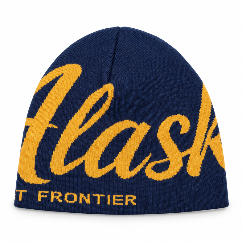 Alaska Last Frontier Navy Beanie