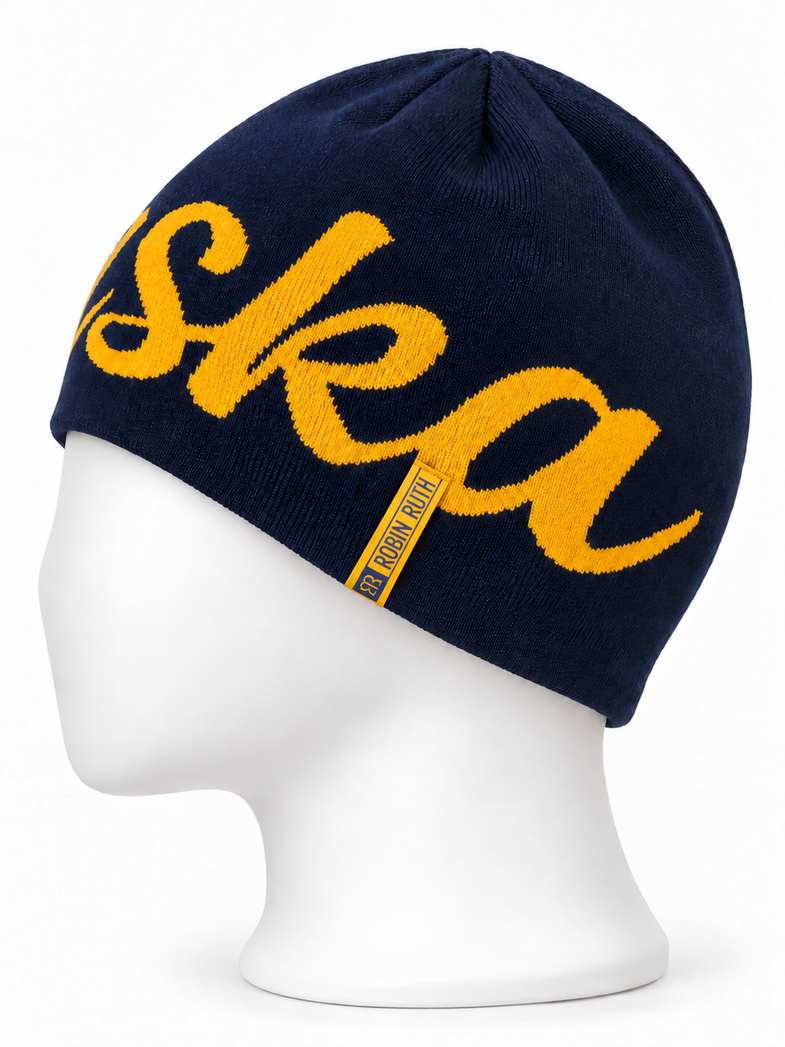 Alaska Last Frontier Navy Beanie