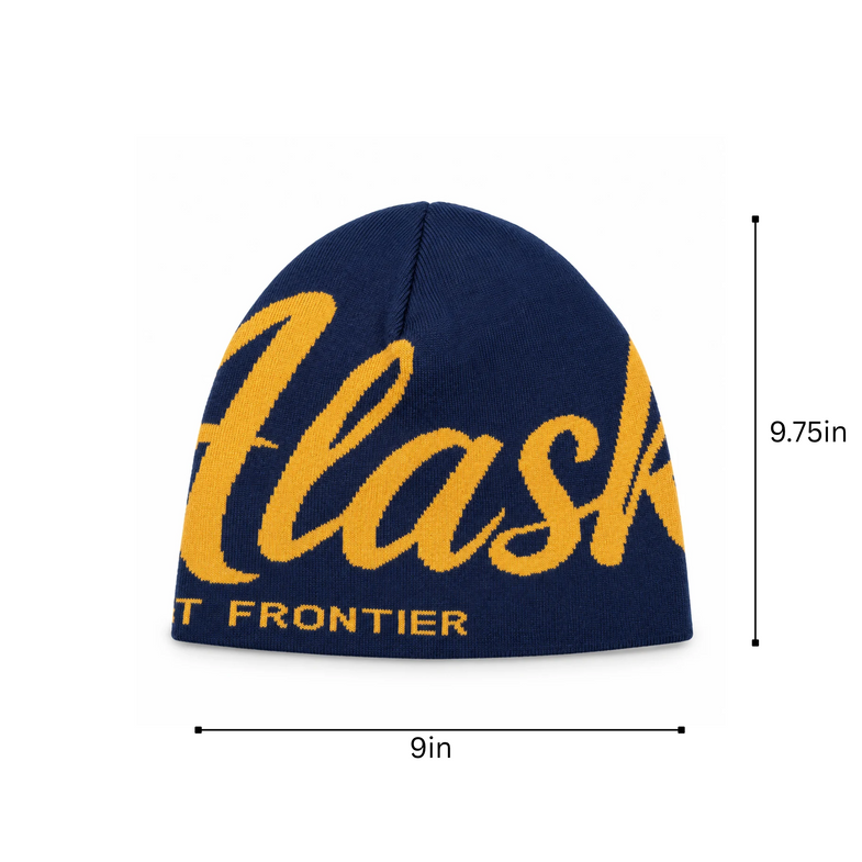 Alaska Last Frontier Navy Beanie