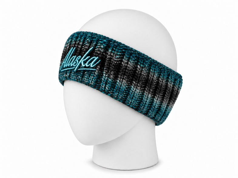 Alaska Black/Blue Headband