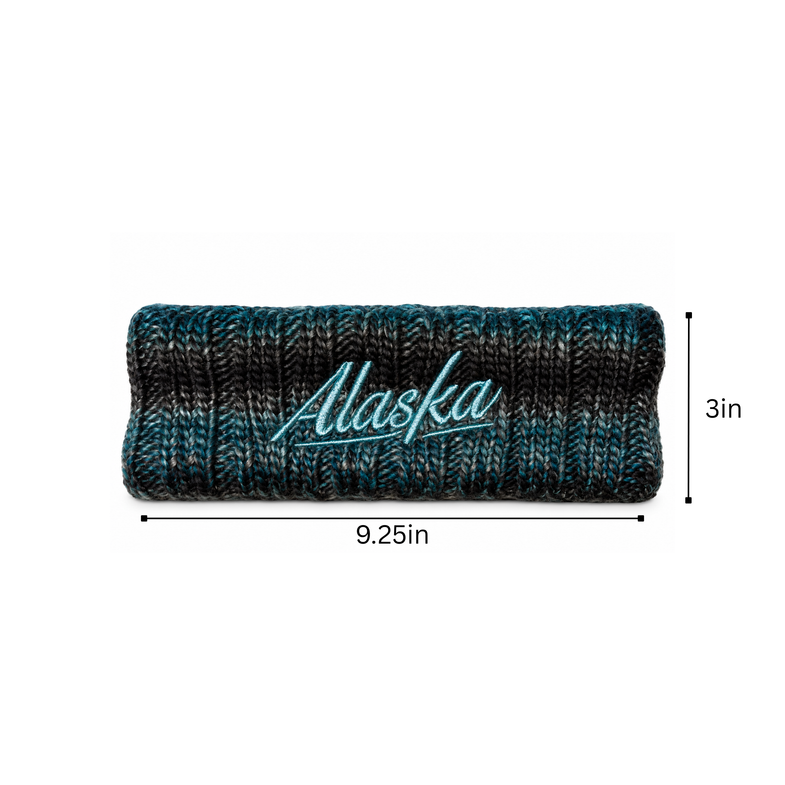 Alaska Black/Blue Headband