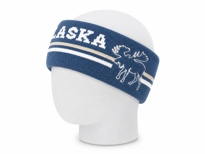 Alaska Moose Stripe Headband