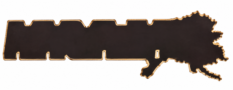 Alaska Map Cartoon Magnet