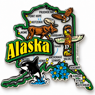 Alaska Map Magnet