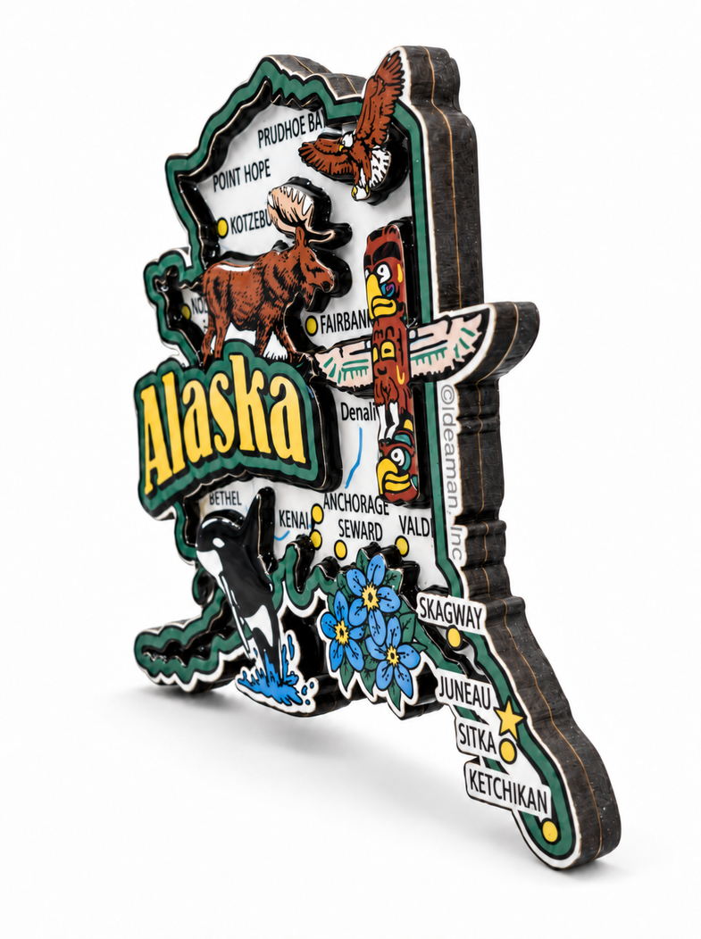 Alaska Map Magnet