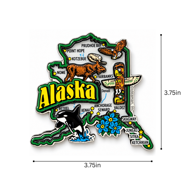 Alaska Map Magnet