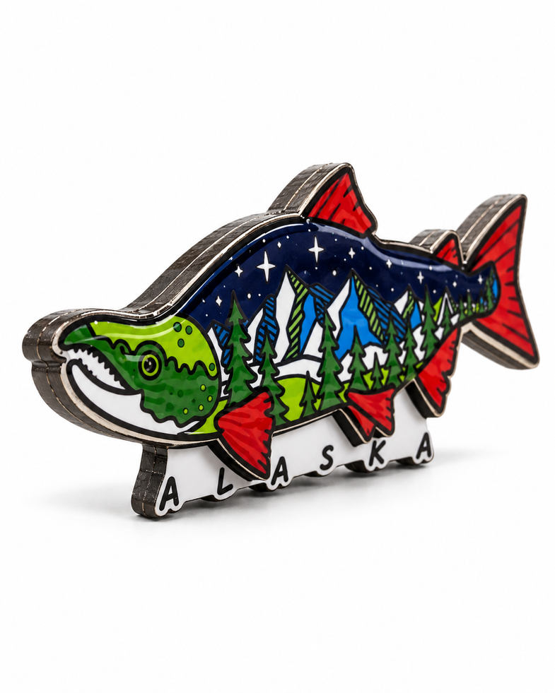 Alaska Salmon Magnet
