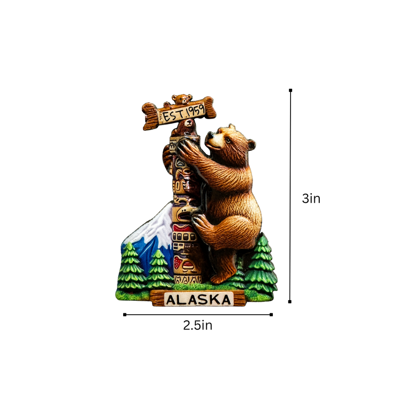 Alaska Bear Totem Magnet