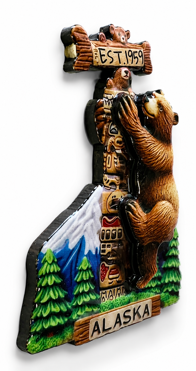 Alaska Bear Totem Magnet