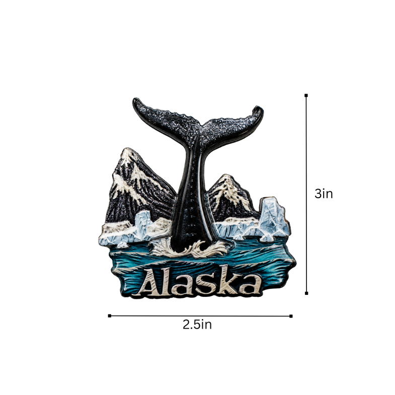Alaska Whale Tail Magnet