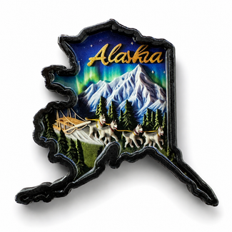 Alaska State Shape Magnet