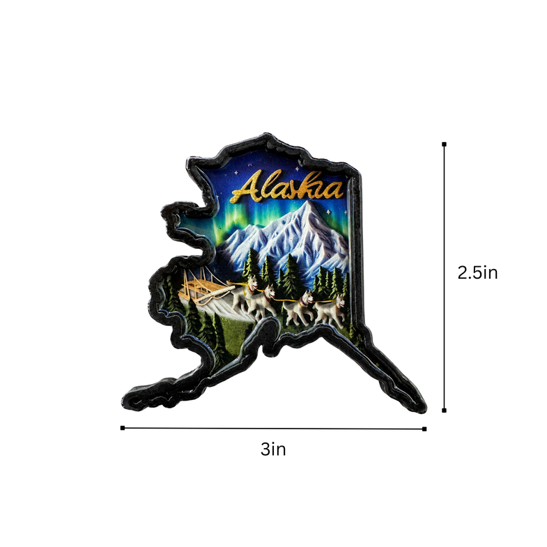 Alaska State Shape Magnet