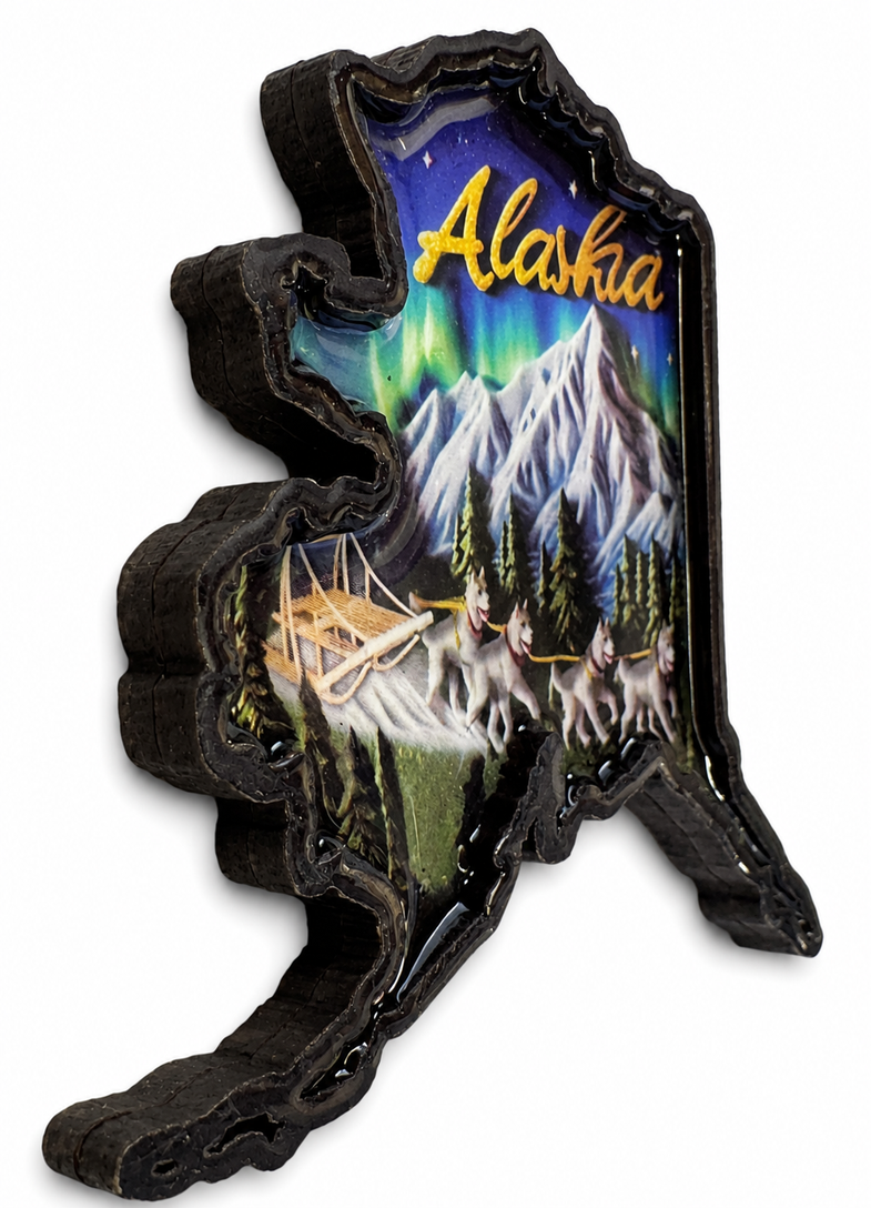 Alaska State Shape Magnet