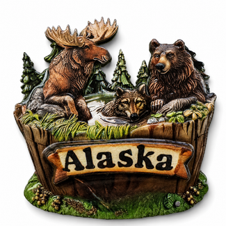 Alaska Animal Tub Magnet