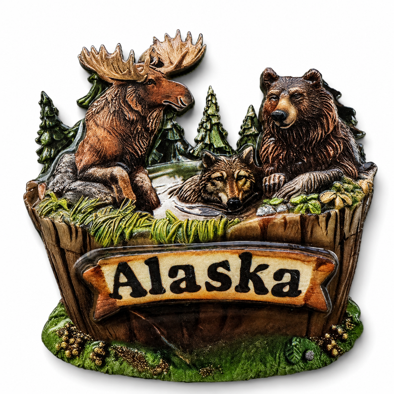 Alaska Animal Tub Magnet