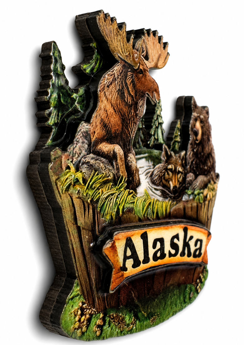 Alaska Animal Tub Magnet