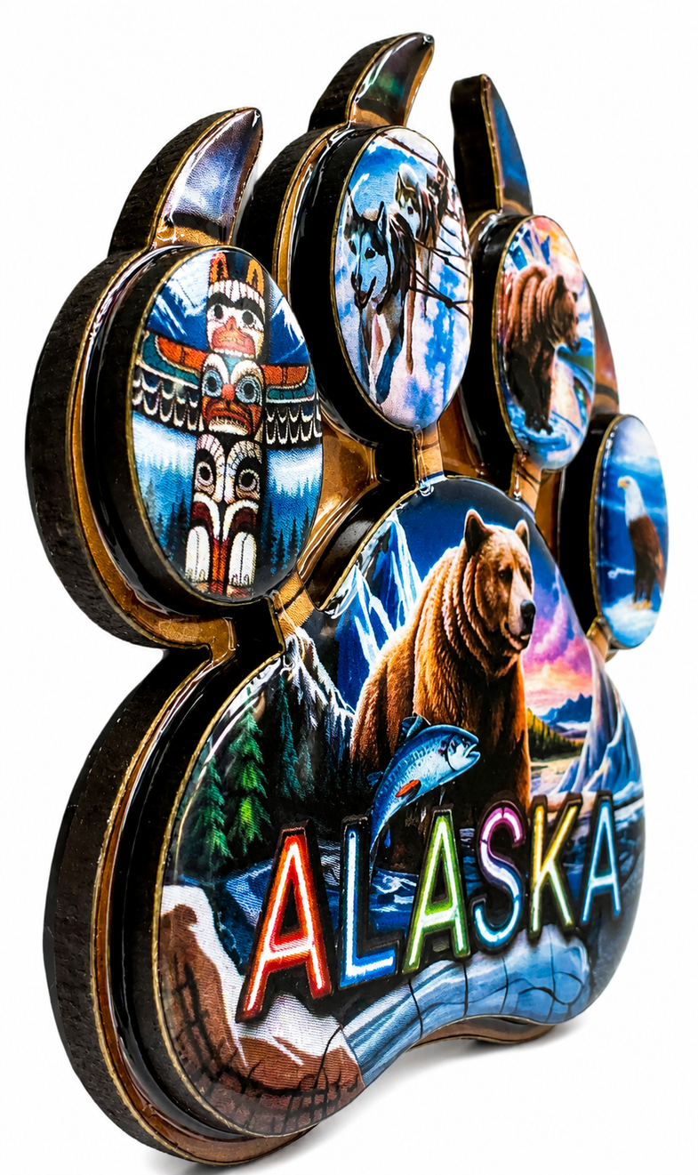 Alaska Bear Paw Magnet