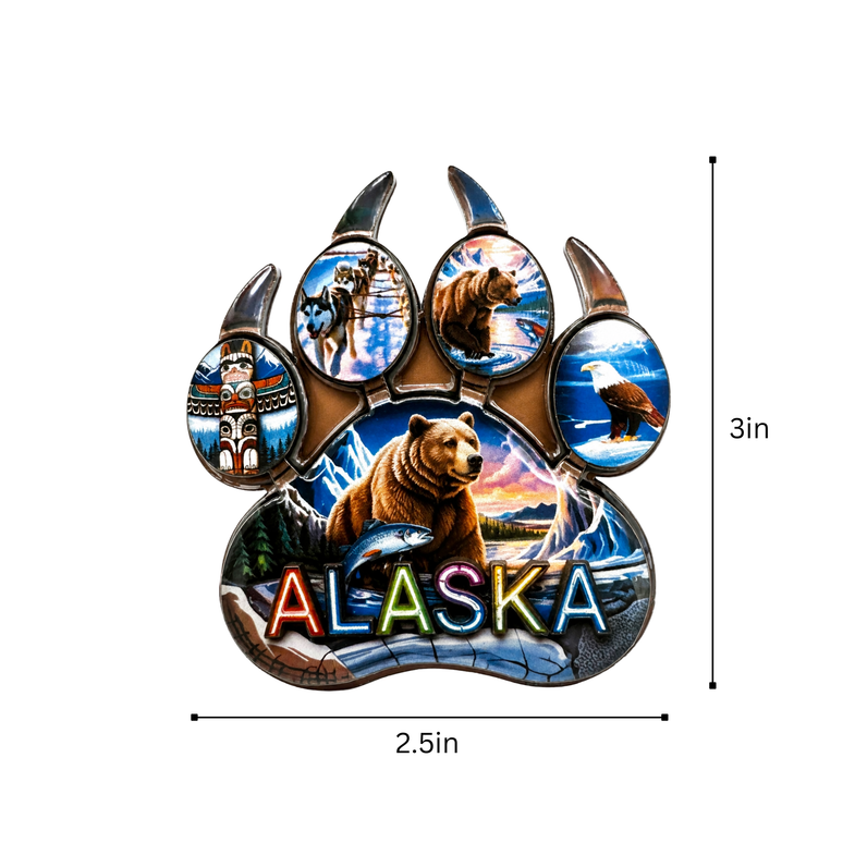 Alaska Bear Paw Magnet
