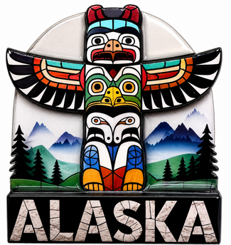 Alaska Totem Magnet