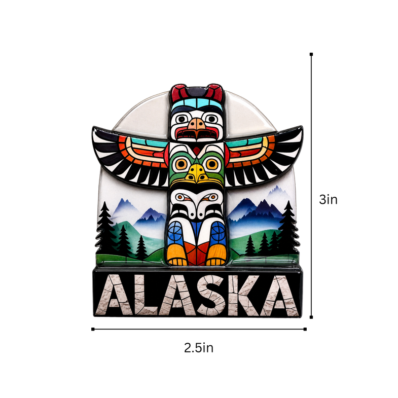 Alaska Totem Magnet