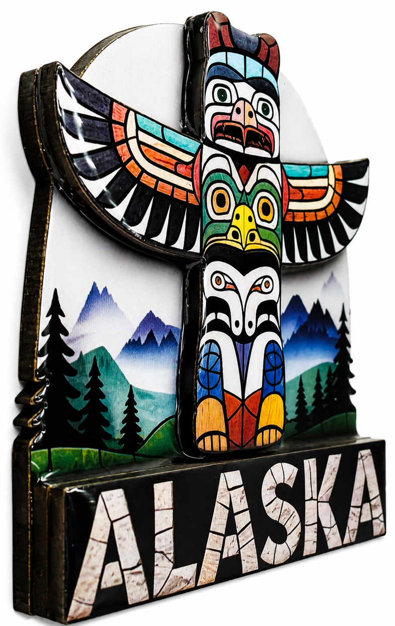 Alaska Totem Magnet