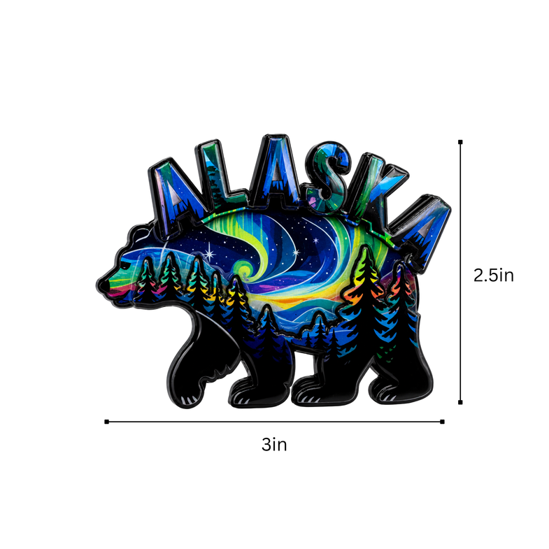 Alaska Aurora Bear Magnet