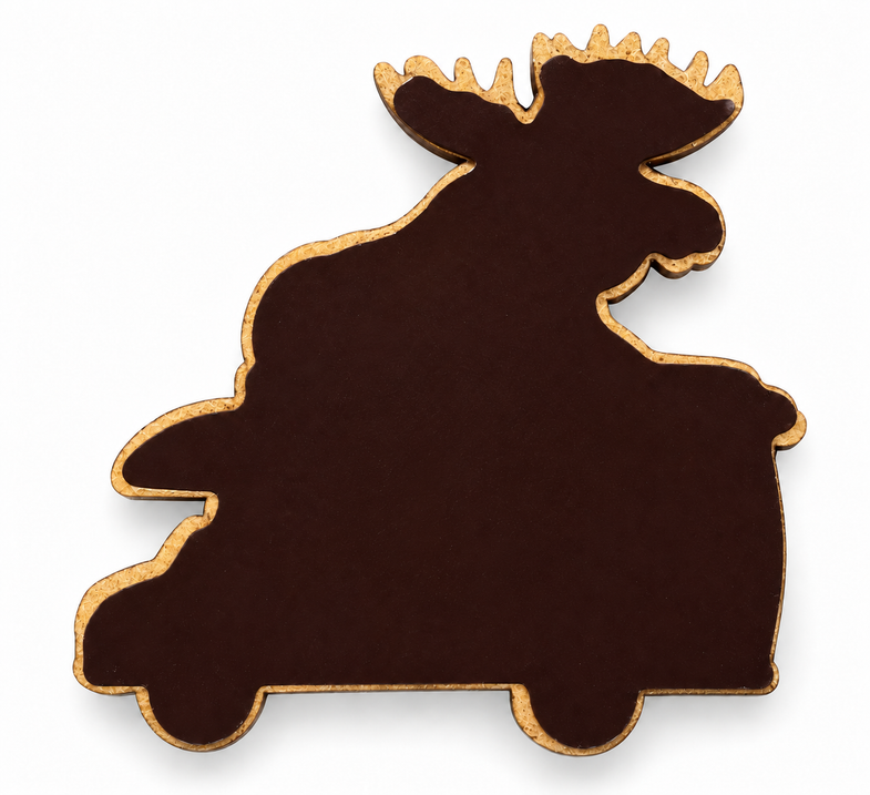 Alaska Moose on Camper Magnet
