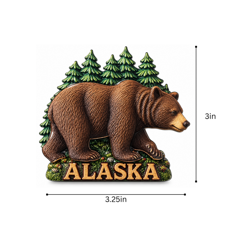 Alaska Brown Bear Magnet